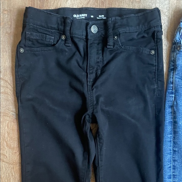 Set of 2 Old Navy Dark & Light Blue Denim Skinny Kids’ Jeans | Size 10 - Picture 5 of 15